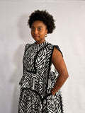 Black & white Mwezi Top