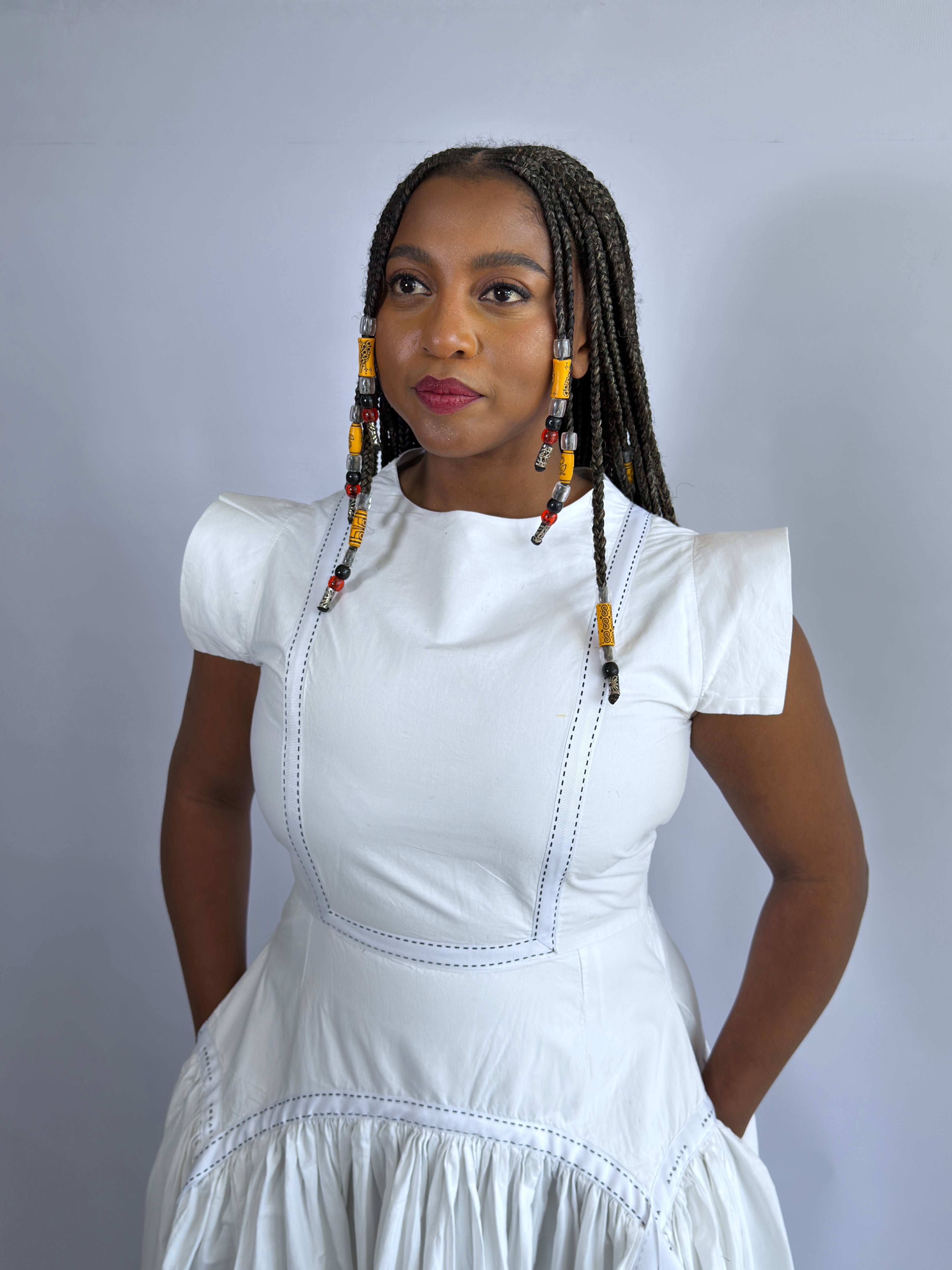 White Mwezi Dress
