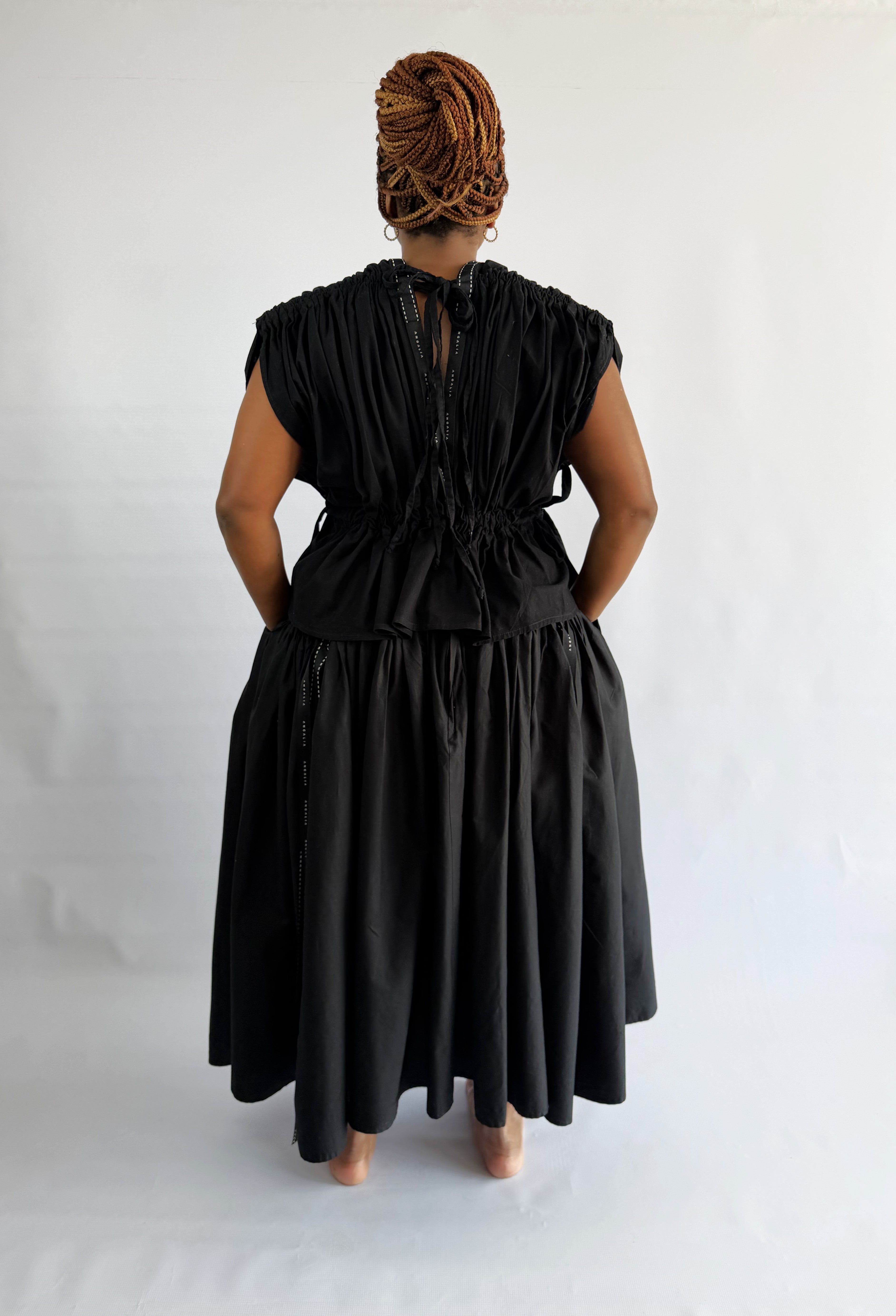 Black Mwezi Skirt